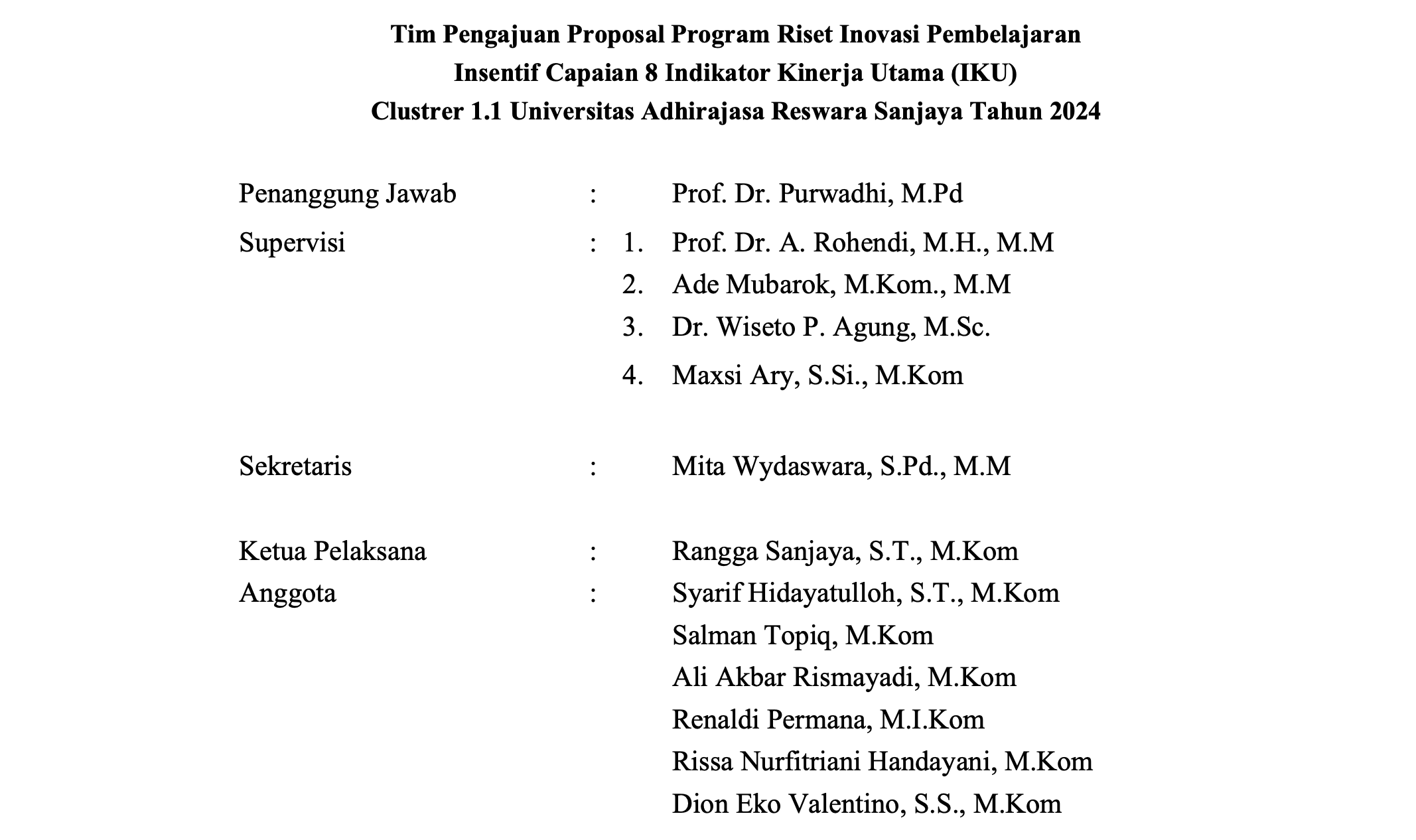 Program Riset Inovasi - Smart Classroom