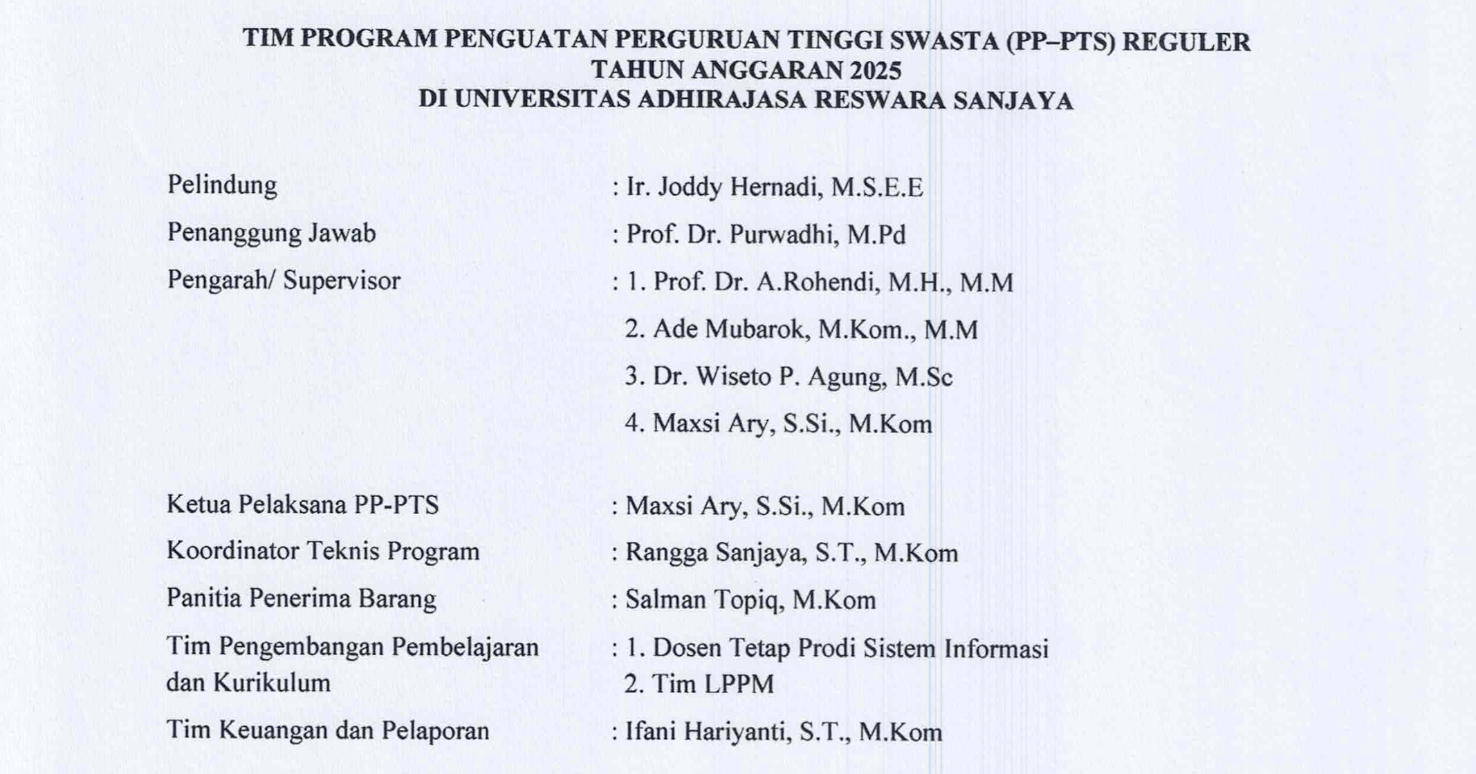 Program Penguatan Perguruan Tinggi Swasta (PP-PTS)