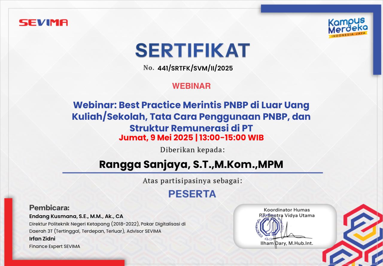 Best Practice Merintis PNBP di Luar Uang Kuliah/Sekolah, Tata Cara Penggunaan PNBP, dan Struktur Remunerasi di PT