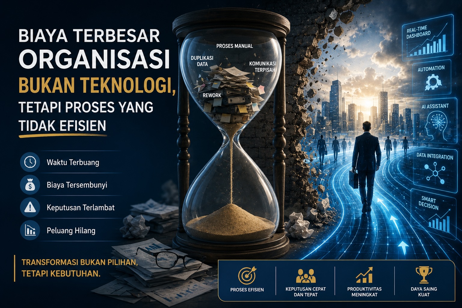 Biaya Terbesar Organisasi Sering Kali Bukan Teknologi, Melainkan Proses yang Tidak Efisien