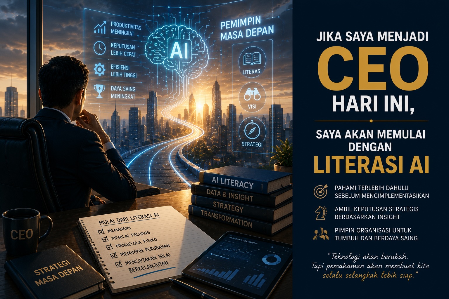 Jika Saya Menjadi CEO Hari Ini, Saya Akan Memulai Transformasi AI dari Literasi, Bukan Teknologi